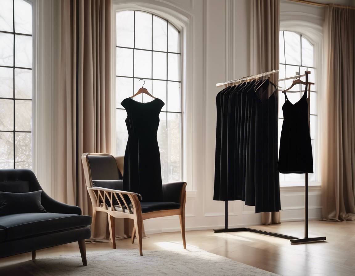 Jakie rajstopy do czarnej welurowej sukienki wybrać?